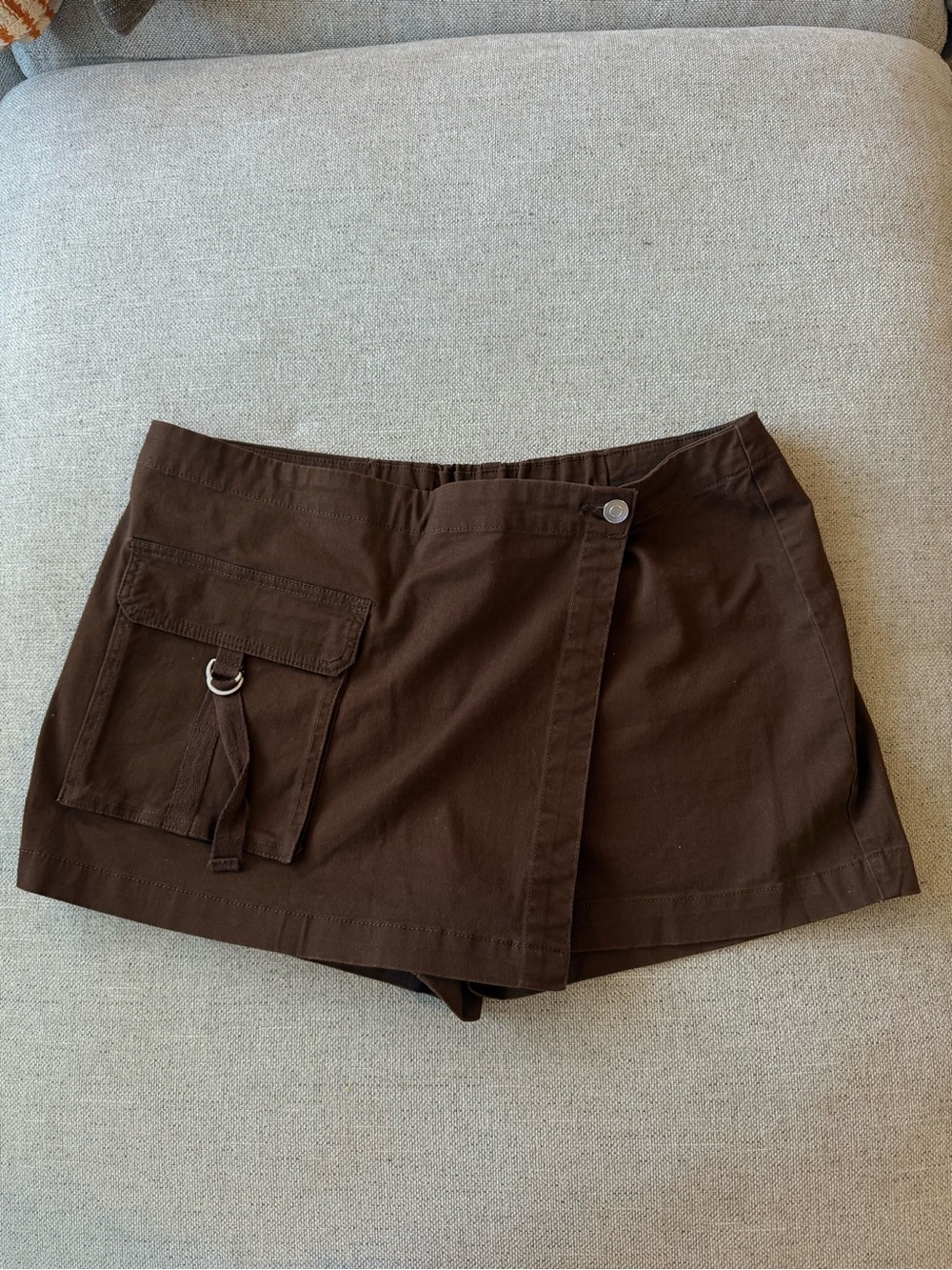 wild fable Brown Skort with Pocket Detail